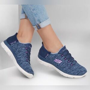 🌸NEW Skechers slip-ins  Women's Blue and Pink Sneakers women’s Sz 9 Without box.